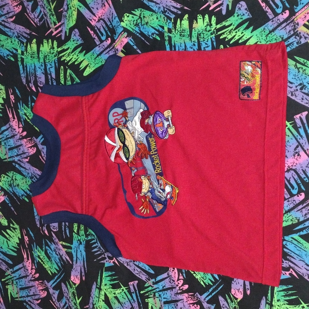 VTG 2002 Nickelodeon Embroidered Rocket Power Tank Top
